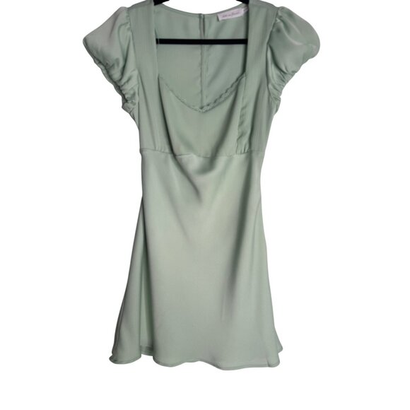 2/$30 NWT All In Favor Small Mint Green Mini Dress Polyester & Elastane - Picture 7 of 16